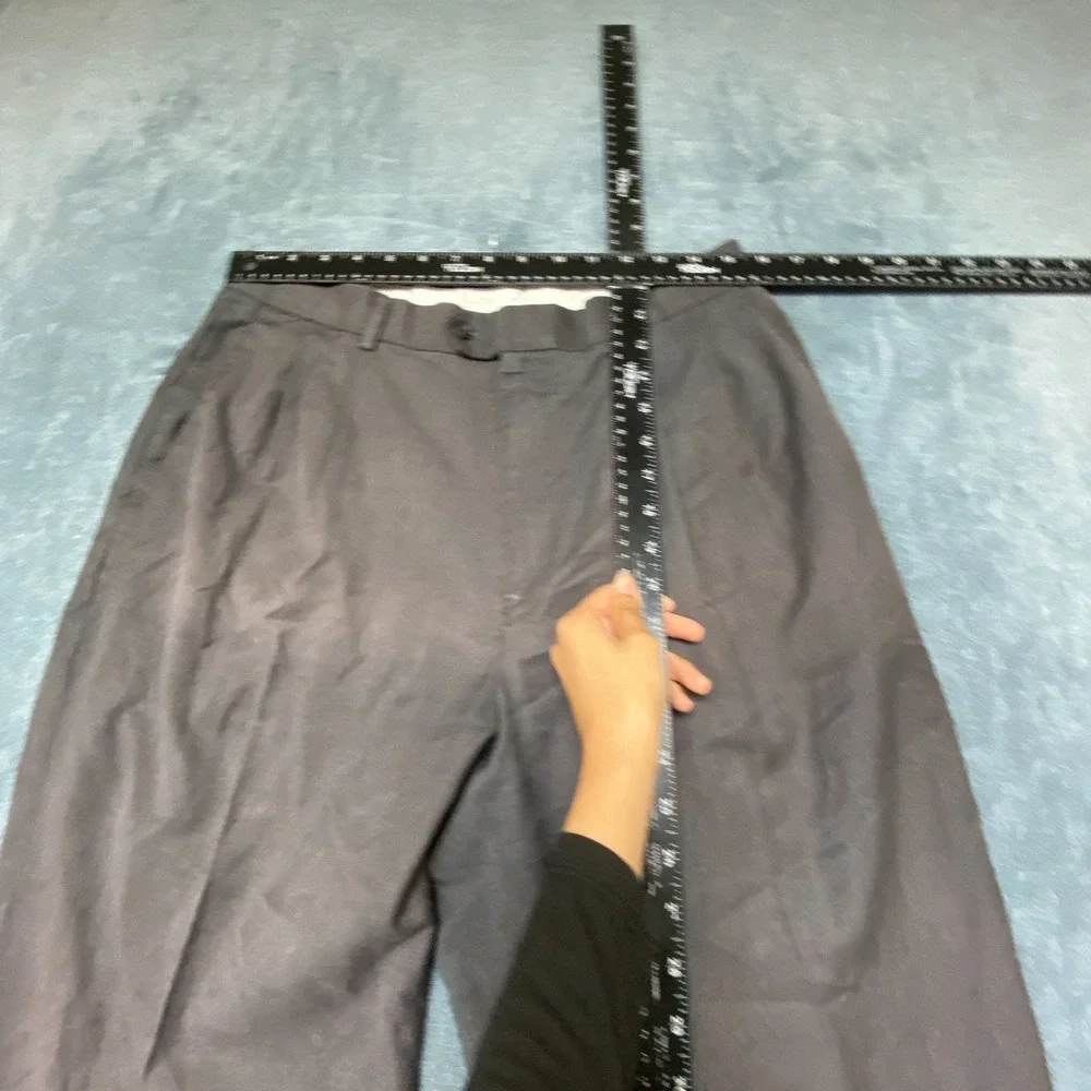 Braggi By Louis Raphael Dress Pants Mens 31x29.5 Brown Pleated Hem Cuffed Hem